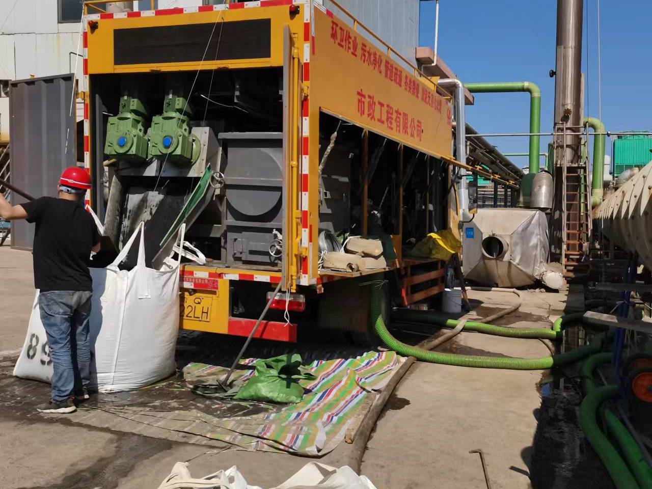 大武口淤泥压干处理